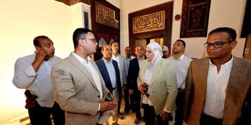 الشربيني يتابع مشروع ترميم منزل زينب خاتون بحى الجمالية