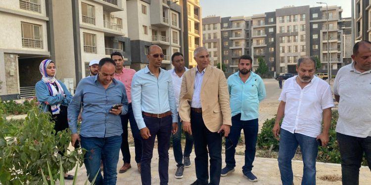 المهندس أمين غنيم يتفقد مشروع جنة السكني بمدينة القاهرة الجديدة 1 مشروع جنة