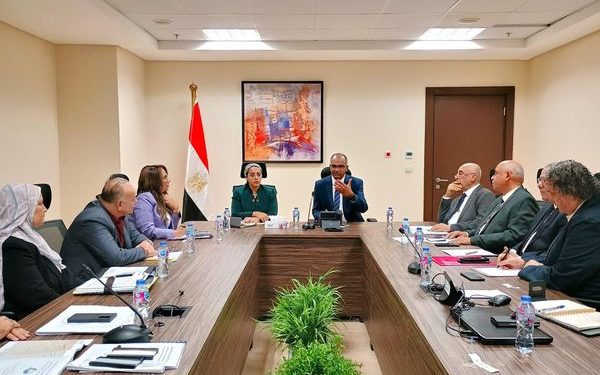 نائبا وزير الإسكان يبحثان إعادة تأهيل محطة معالجة الصرف الصحي بمدينة دهب