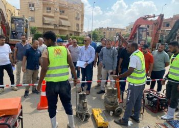 رئيس جهاز القاهرة الجديدة يتفقد محطات الصرف الصحي 4 محطات الصرف الصحي