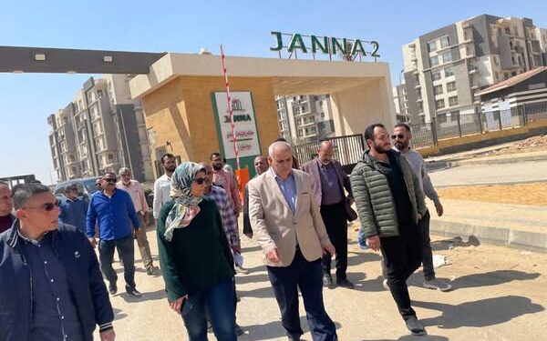مسئولو الإسكان يتفقدون مشروع جنة السكني بمدينة الشيخ زايد 1 مشروع جنة