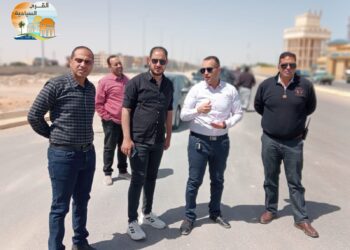 رئيس جهاز القرى السياحية يتفقد أعمال رفع كفاءة وتطوير منطقة الشانزليزيه والطرق