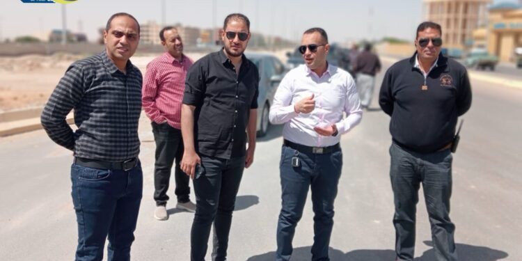 رئيس جهاز القرى السياحية يتفقد أعمال رفع كفاءة وتطوير منطقة الشانزليزيه والطرق